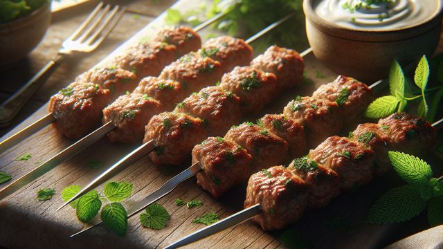 Aromātiskie maltās gaļas iesmiņi attēls